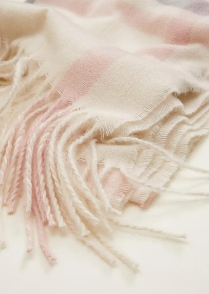 Sollie Check Scarf Ivory Women Phase Eight Scarves