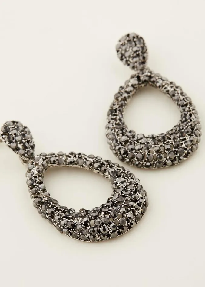 Sparkle Teardrop Earring Silver Women Phase Eight Jewellery