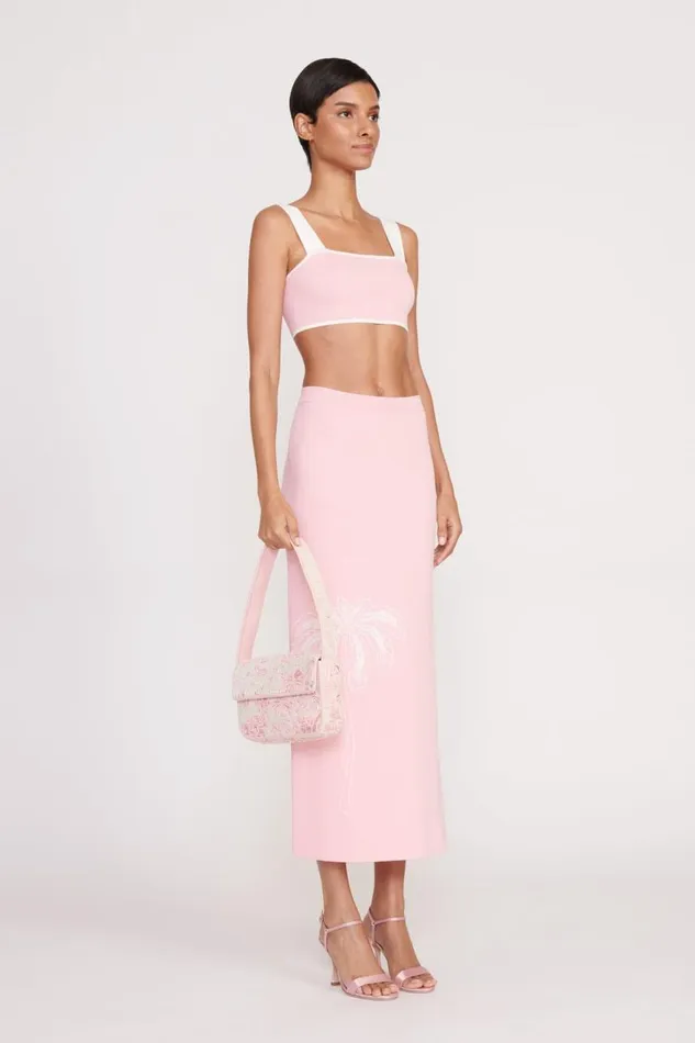 STAUD Beaded Women STAUD TOMMY BAG IVORY CHERRY BLOSSOM TOILE STAUD Beaded Women STAUD TOMMY BAG IVORY CHERRY BLOSSOM TOILE