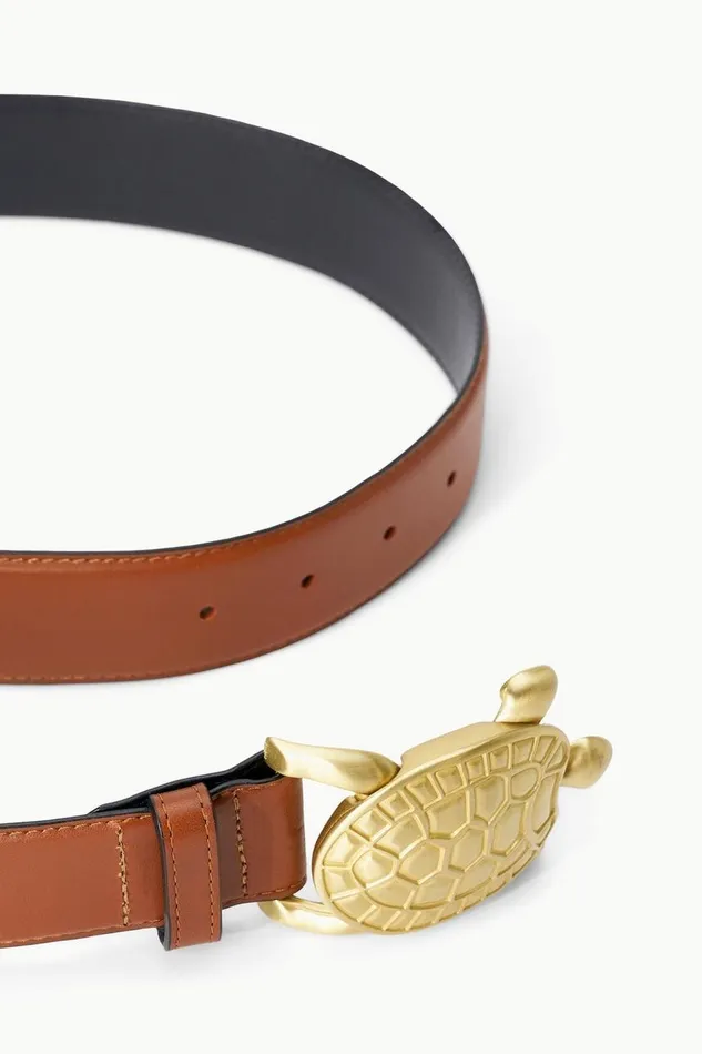 STAUD Belts Women STAUD TURTLE BELT TAN STAUD Belts Women STAUD TURTLE BELT TAN