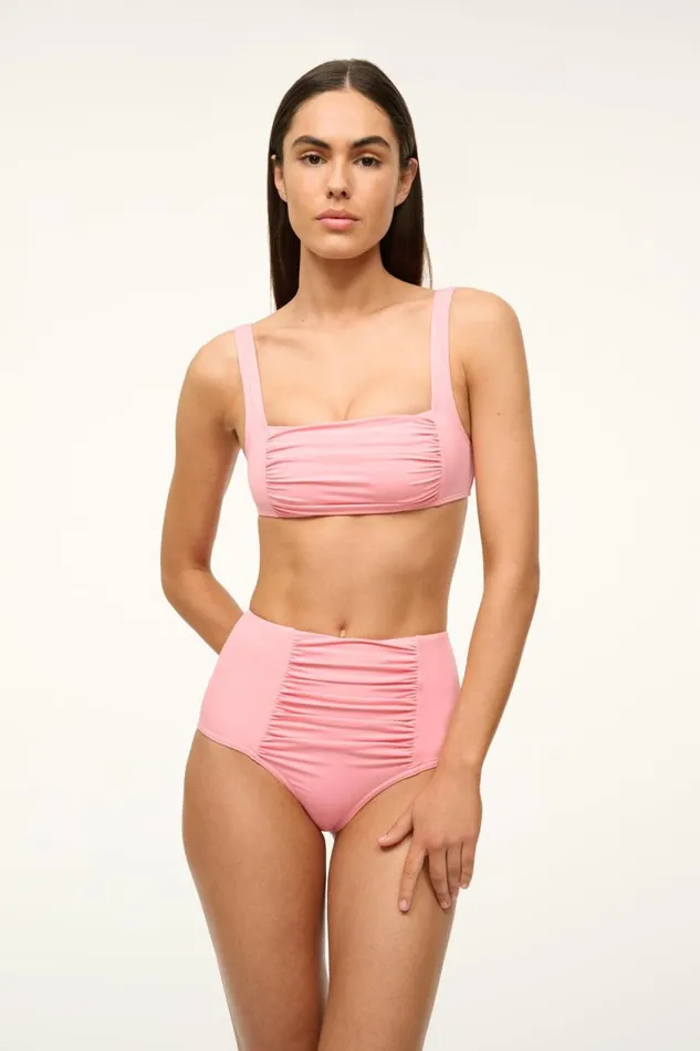STAUD Bikinis Women STAUD DECLAN HIGH RISE BIKINI BOTTOM PEARL PINK STAUD Bikinis Women STAUD DECLAN HIGH RISE BIKINI BOTTOM PEARL PINK