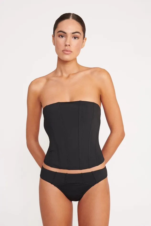 STAUD Bikinis Women STAUD FRANCESCA BIKINI TOP BLACK