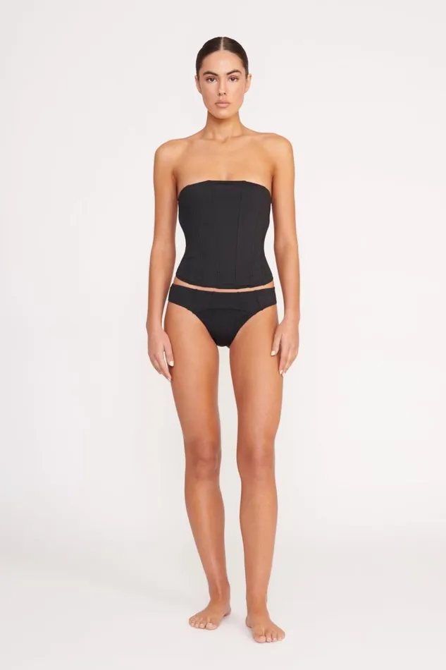 STAUD Bikinis Women STAUD FRANCESCA BIKINI TOP BLACK STAUD Bikinis Women STAUD FRANCESCA BIKINI TOP BLACK
