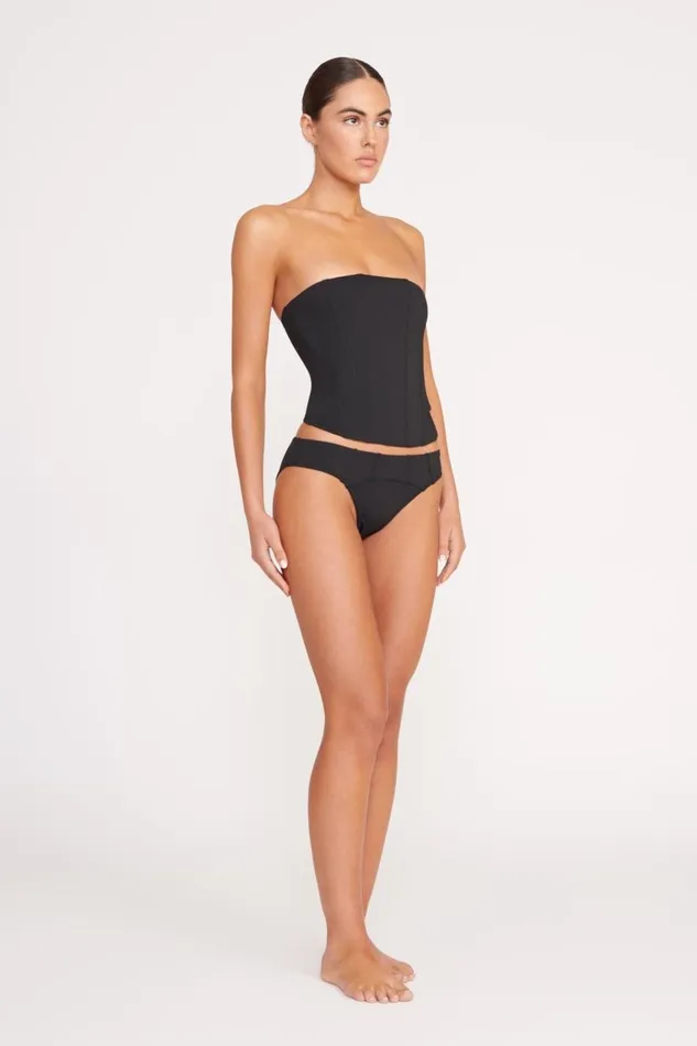 STAUD Bikinis Women STAUD FRANCESCA BIKINI TOP BLACK STAUD Bikinis Women STAUD FRANCESCA BIKINI TOP BLACK