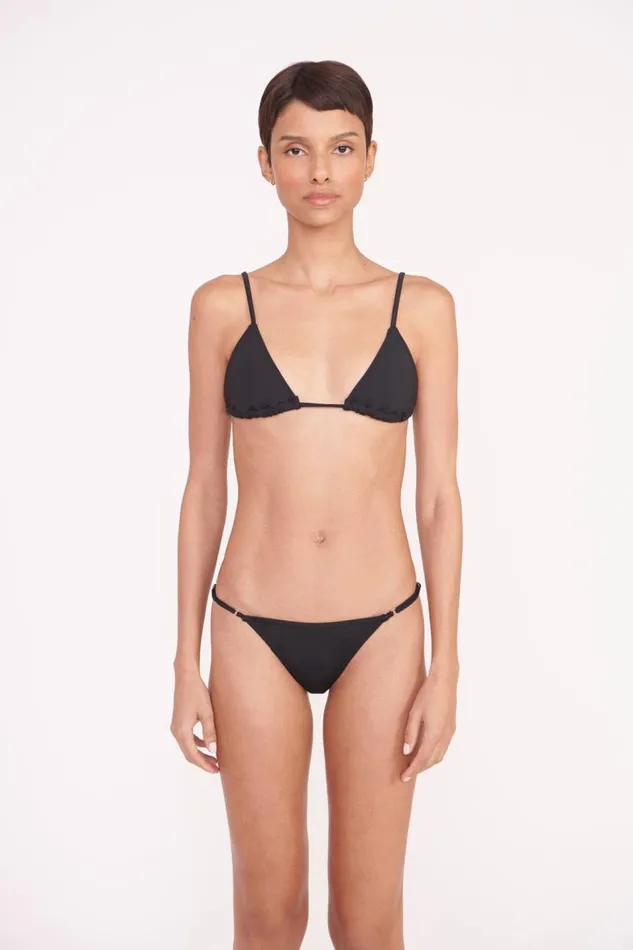 STAUD Bikinis Women STAUD SISLEY STRING BOTTOM BLACK STAUD Bikinis Women STAUD SISLEY STRING BOTTOM BLACK