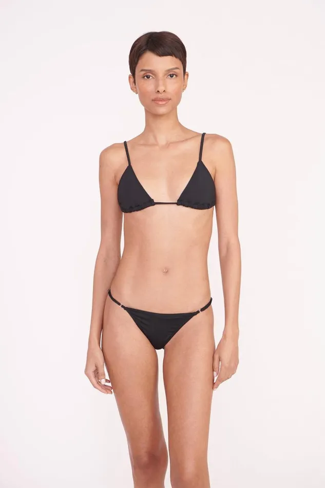 STAUD Bikinis Women STAUD SISLEY STRING BOTTOM BLACK STAUD Bikinis Women STAUD SISLEY STRING BOTTOM BLACK