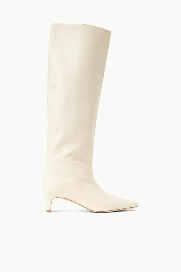 STAUD Boots Women STAUD WALLY BOOT CREAM