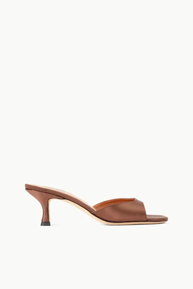 STAUD Bridal Women STAUD BRIGITTE MULE CLOVE SATIN