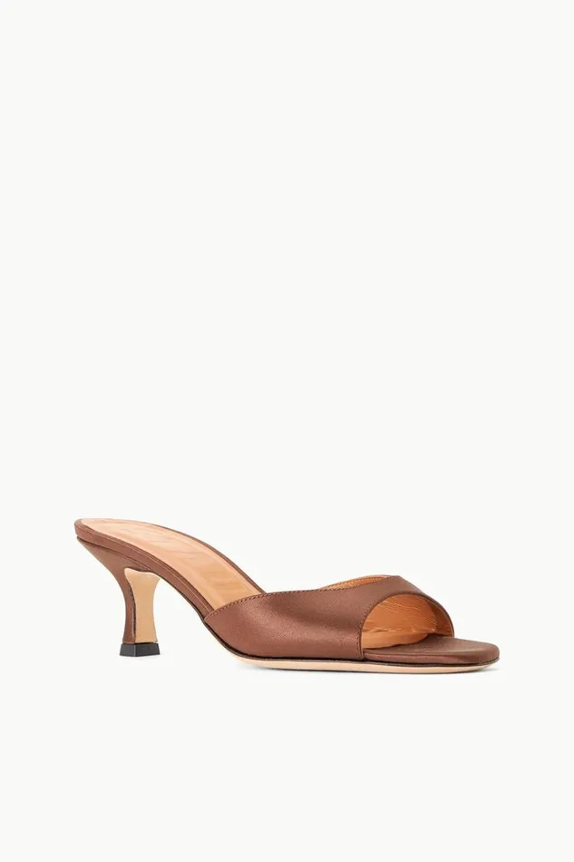 STAUD Bridal Women STAUD BRIGITTE MULE CLOVE SATIN STAUD Bridal Women STAUD BRIGITTE MULE CLOVE SATIN