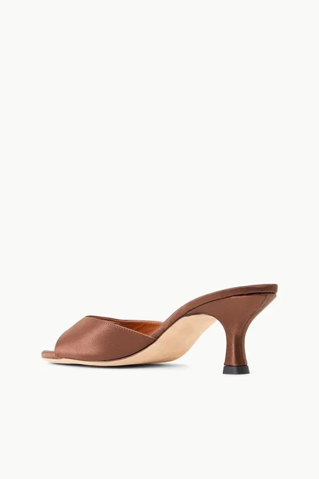 STAUD Bridal Women STAUD BRIGITTE MULE CLOVE SATIN STAUD Bridal Women STAUD BRIGITTE MULE CLOVE SATIN
