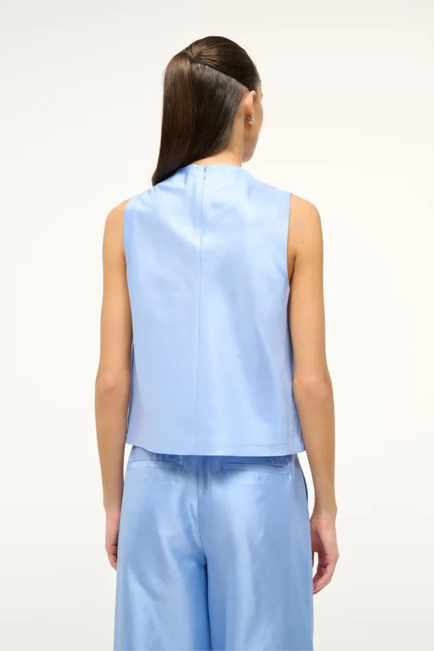 STAUD Bridal Women STAUD ROCHELLE TOP PERIWINKLE STAUD Bridal Women STAUD ROCHELLE TOP PERIWINKLE