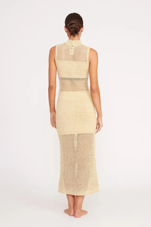 STAUD CoverUps Women STAUD ADAIR DRESS NATURAL STAUD CoverUps Women STAUD ADAIR DRESS NATURAL