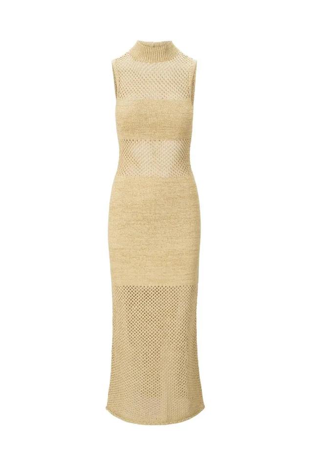 STAUD CoverUps Women STAUD ADAIR DRESS NATURAL STAUD CoverUps Women STAUD ADAIR DRESS NATURAL