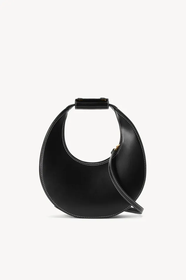 STAUD Crossbody Women MINI MOON BAG BLACK