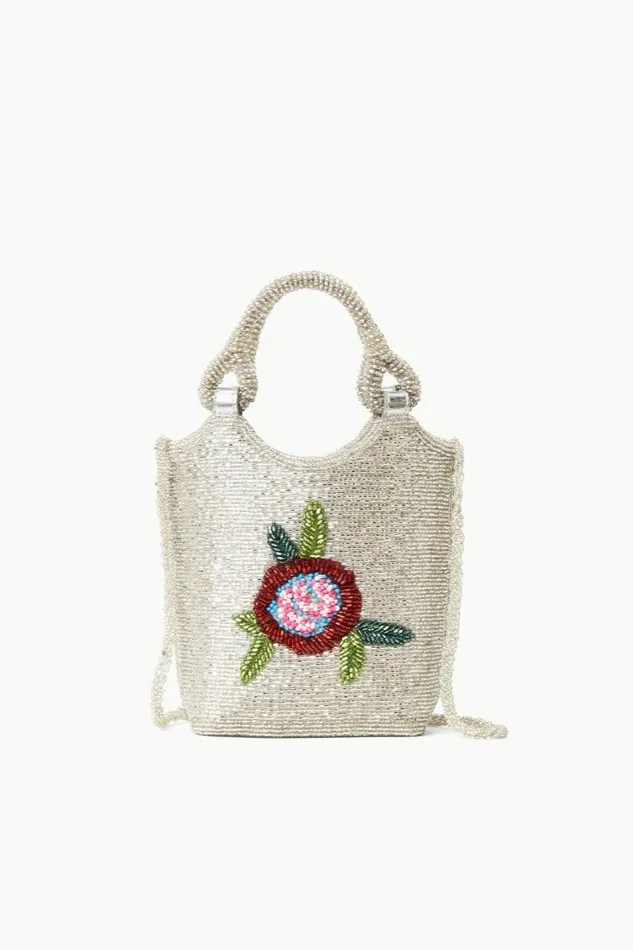 STAUD Crossbody Women STAUD ZOE BEADED BAG DIAMOND ROSE