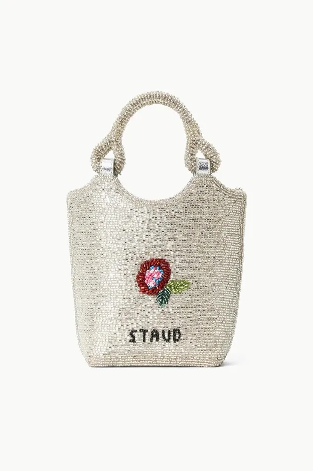 STAUD Crossbody Women STAUD ZOE BEADED BAG DIAMOND ROSE STAUD Crossbody Women STAUD ZOE BEADED BAG DIAMOND ROSE