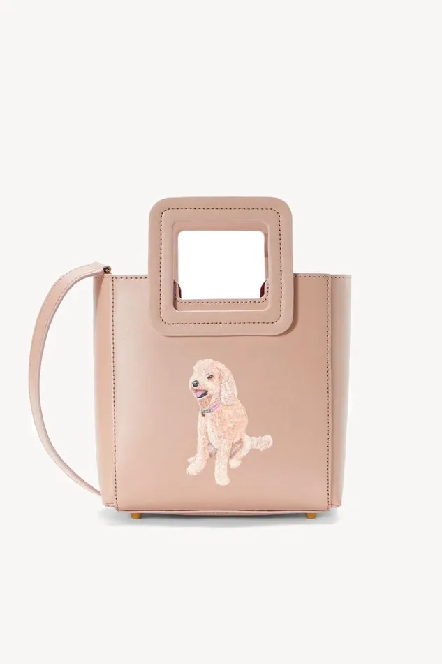 STAUD Custom Handbags Women STAUD CUSTOM MINI SHIRLEY LEATHER BAG BLUSH