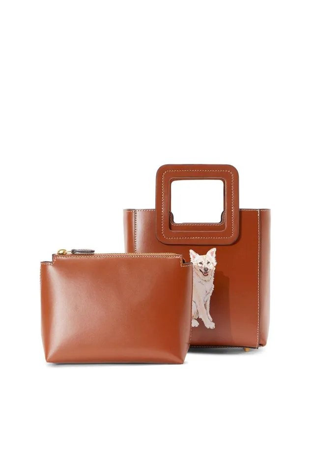 STAUD Custom Handbags Women STAUD CUSTOM MINI SHIRLEY LEATHER BAG TAN STAUD Custom Handbags Women STAUD CUSTOM MINI SHIRLEY LEATHER BAG TAN