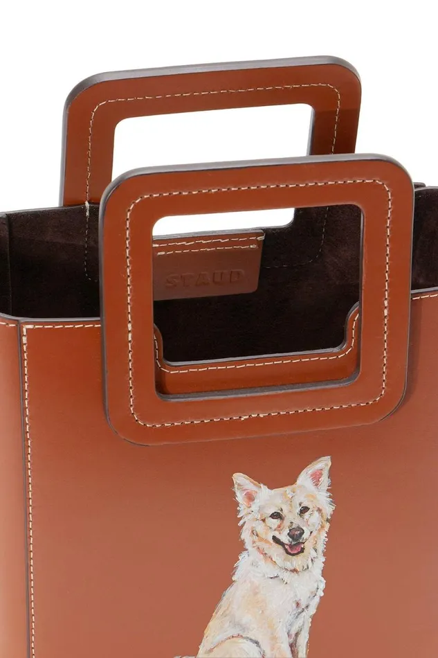 STAUD Custom Handbags Women STAUD CUSTOM MINI SHIRLEY LEATHER BAG TAN STAUD Custom Handbags Women STAUD CUSTOM MINI SHIRLEY LEATHER BAG TAN