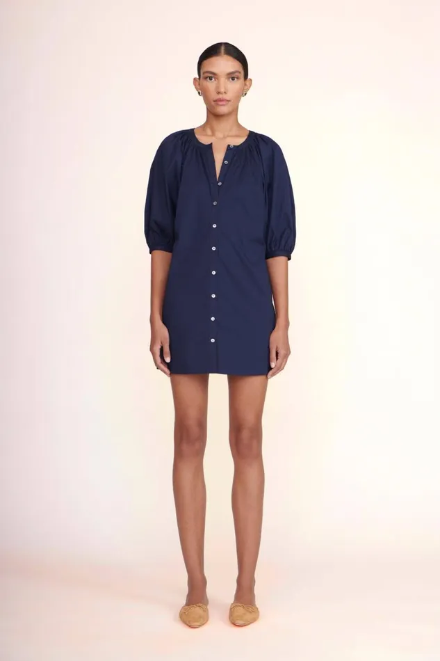STAUD Dresses Women MINI VINCENT DRESS NAVY