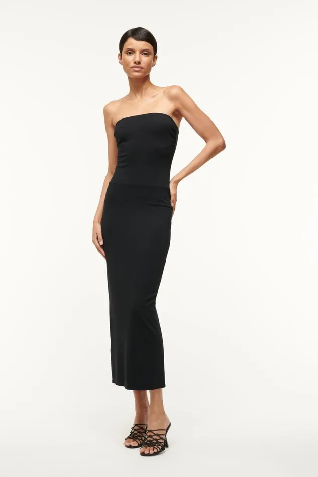 STAUD Dresses Women STAUD CORTONA DRESS BLACK