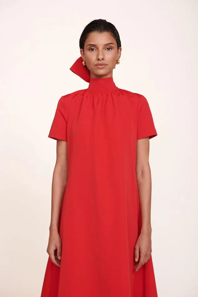 STAUD Dresses Women STAUD ILANA DRESS POINSETTIA STAUD Dresses Women STAUD ILANA DRESS POINSETTIA