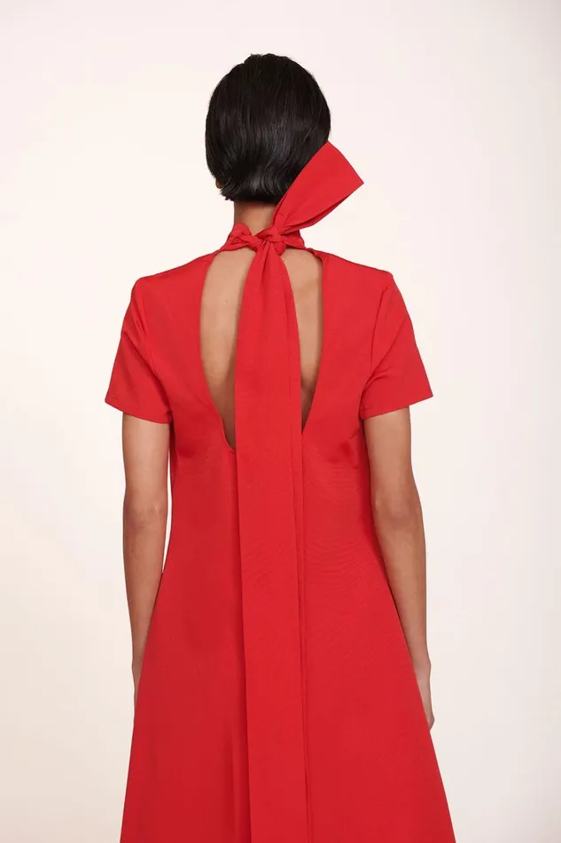 STAUD Dresses Women STAUD ILANA DRESS POINSETTIA STAUD Dresses Women STAUD ILANA DRESS POINSETTIA