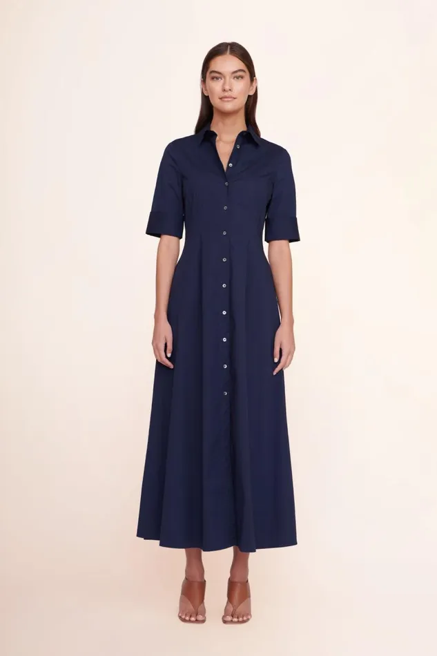 STAUD Dresses Women STAUD JOAN MAXI DRESS NAVY