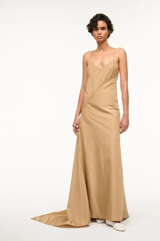 STAUD Dresses Women STAUD MAXI LEONARDO DRESS FAWN
