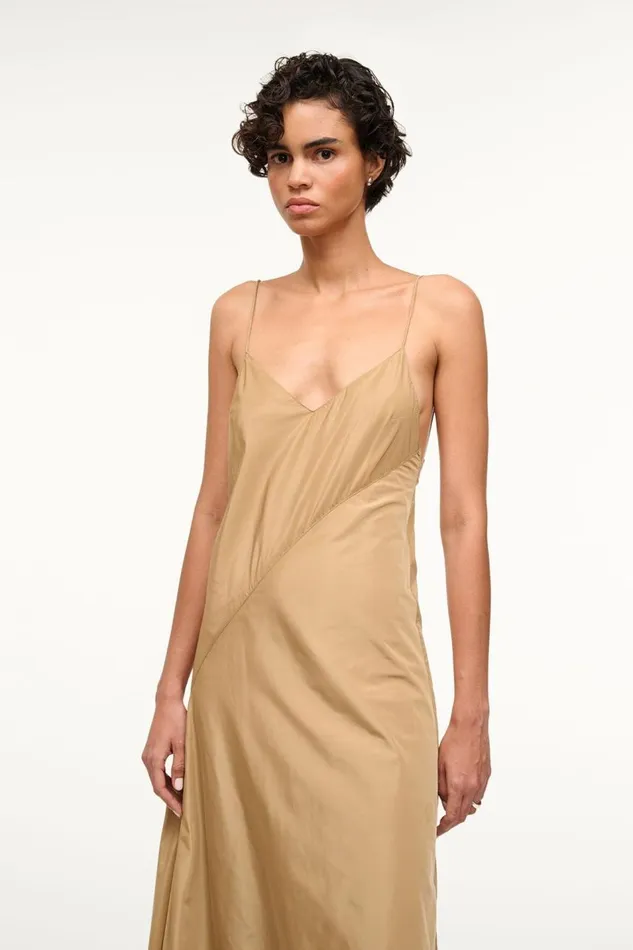 STAUD Dresses Women STAUD MAXI LEONARDO DRESS FAWN STAUD Dresses Women STAUD MAXI LEONARDO DRESS FAWN