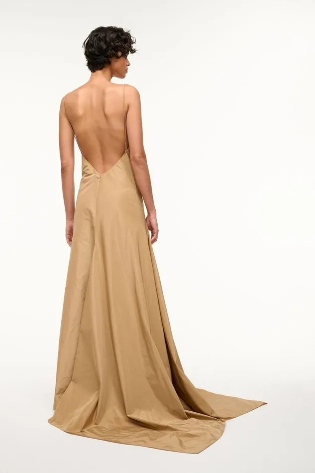 STAUD Dresses Women STAUD MAXI LEONARDO DRESS FAWN STAUD Dresses Women STAUD MAXI LEONARDO DRESS FAWN