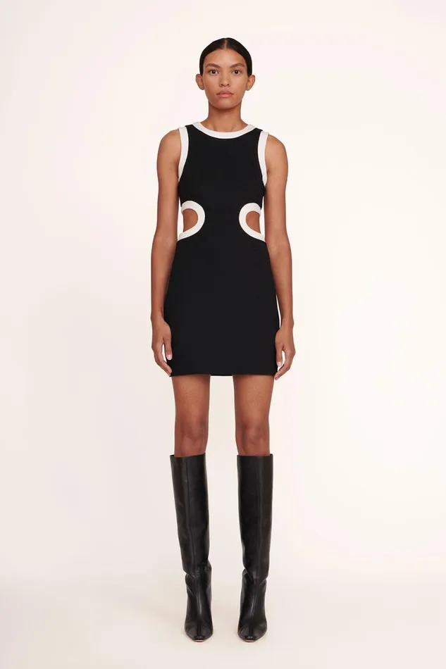 STAUD Dresses Women STAUD MINI DOLCE DRESS BLACK