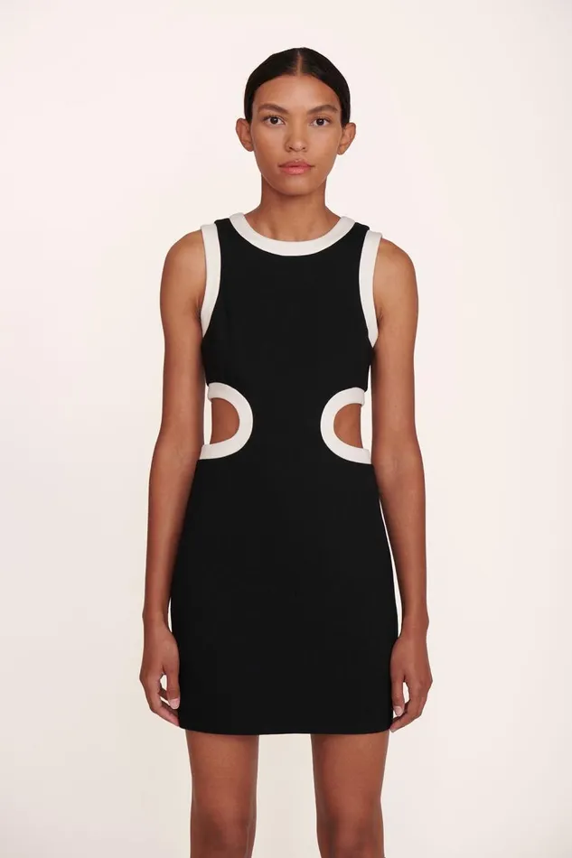 STAUD Dresses Women STAUD MINI DOLCE DRESS BLACK STAUD Dresses Women STAUD MINI DOLCE DRESS BLACK