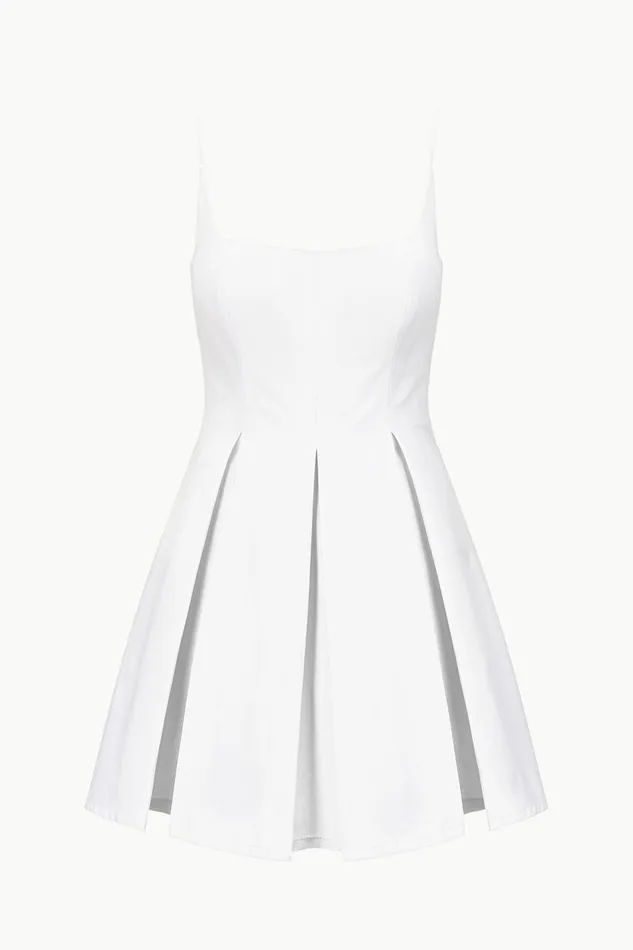 STAUD Dresses Women STAUD MINI JOLI DRESS WHITE STAUD Dresses Women STAUD MINI JOLI DRESS WHITE