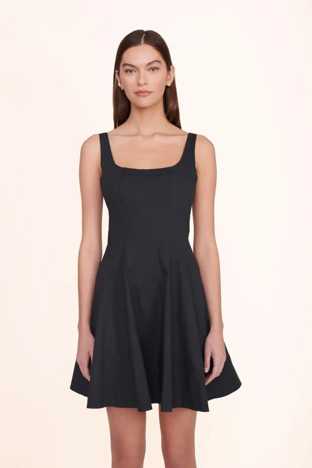 STAUD Dresses Women STAUD MINI WELLS DRESS BLACK STAUD Dresses Women STAUD MINI WELLS DRESS BLACK