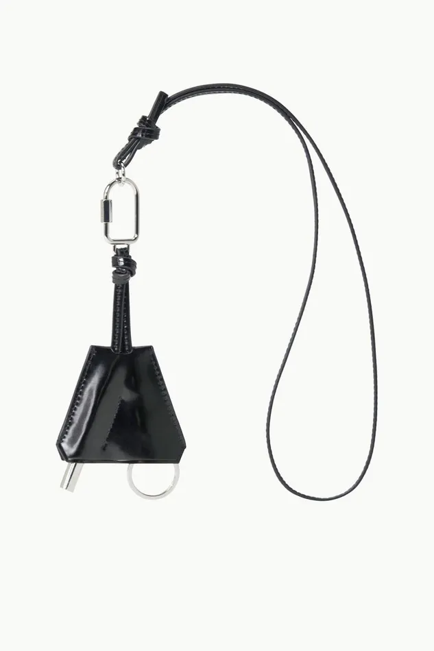 STAUD Necklaces Women STAUD SAFETY WHISTLE KEY FOB BLACK