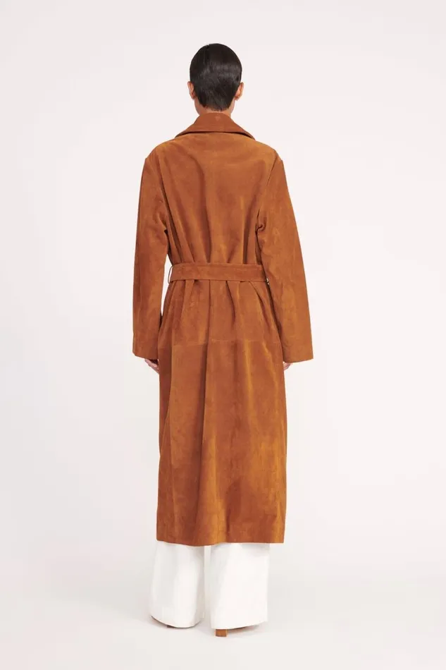 STAUD Outerwear and Jackets Women STAUD HOLDEN COAT TAN STAUD Outerwear and Jackets Women STAUD HOLDEN COAT TAN