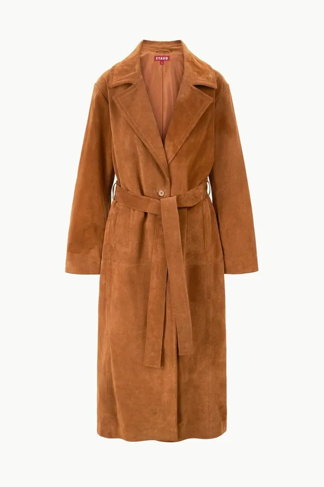 STAUD Outerwear and Jackets Women STAUD HOLDEN COAT TAN STAUD Outerwear and Jackets Women STAUD HOLDEN COAT TAN