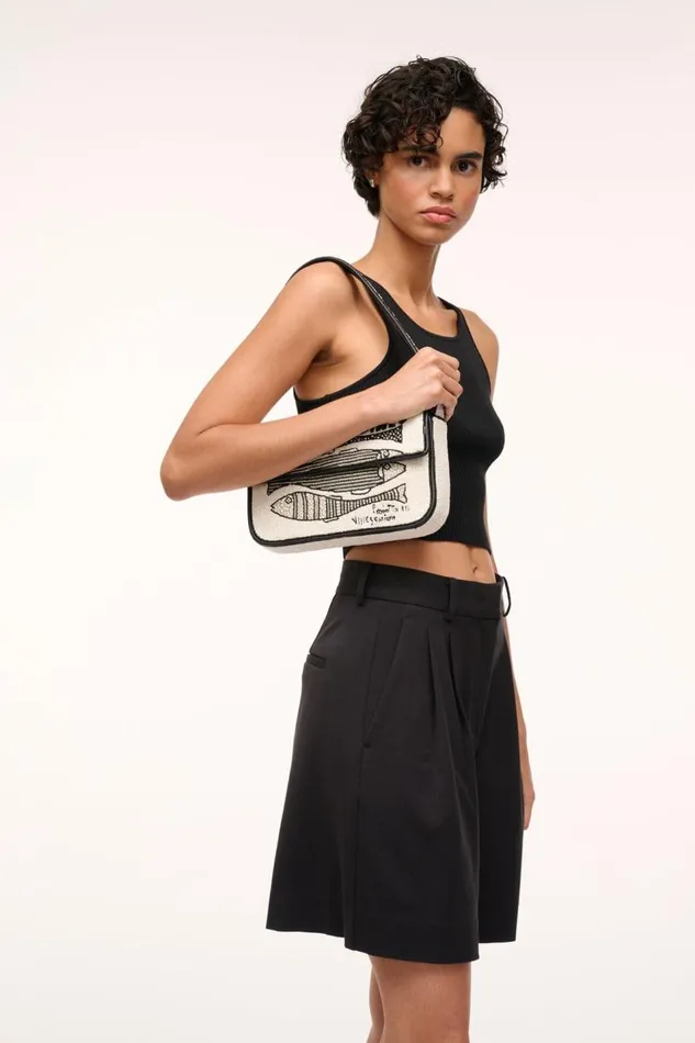 STAUD Shoulder Women STAUD TOMMY BEADED BAG STAUDINES CREAM STAUD Shoulder Women STAUD TOMMY BEADED BAG STAUDINES CREAM