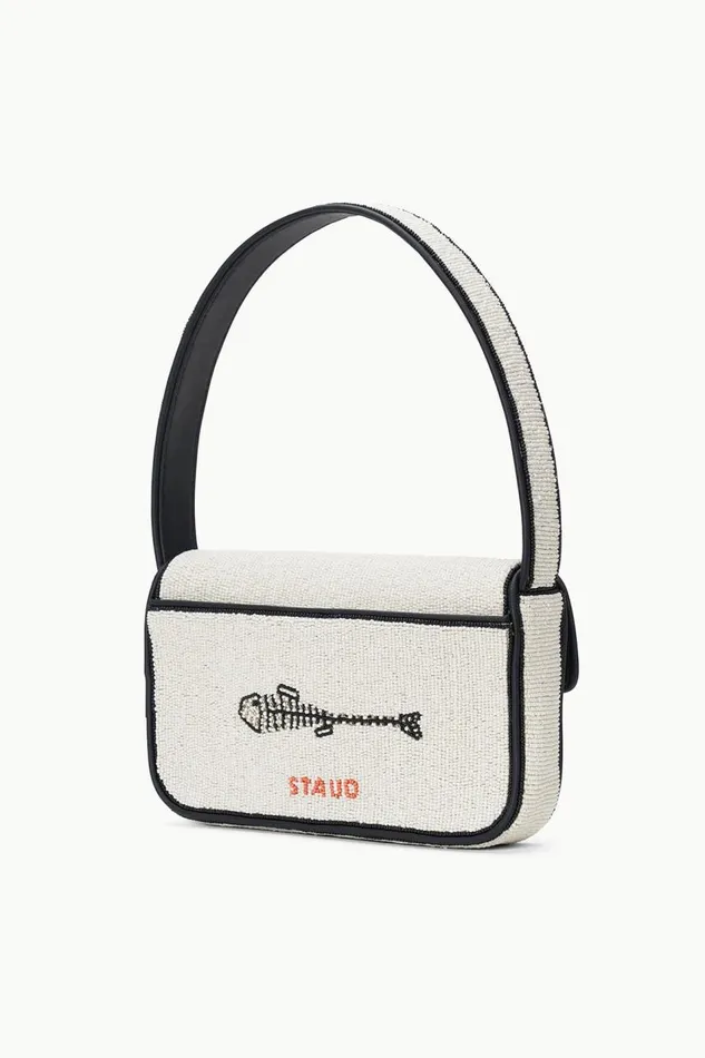 STAUD Shoulder Women STAUD TOMMY BEADED BAG STAUDINES CREAM STAUD Shoulder Women STAUD TOMMY BEADED BAG STAUDINES CREAM
