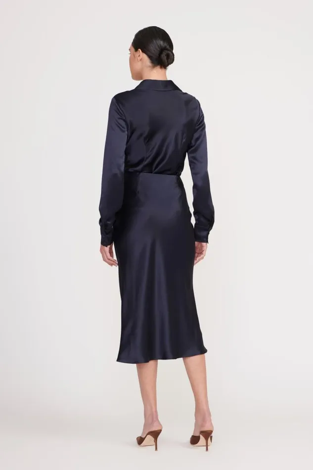 STAUD Skirts Women STAUD ANGELA SKIRT NAVY STAUD Skirts Women STAUD ANGELA SKIRT NAVY