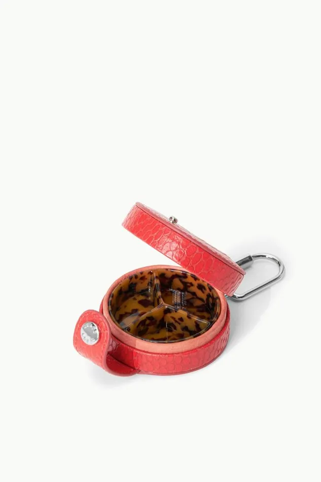 STAUD Small Leather Goods Women STAUD PILL CASE RED ROSE STAUD Small Leather Goods Women STAUD PILL CASE RED ROSE