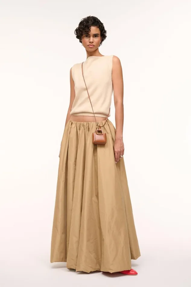 STAUD Small Leather Goods Women STAUD SHIRLEY MICRO NECKLACE TAN STAUD Small Leather Goods Women STAUD SHIRLEY MICRO NECKLACE TAN