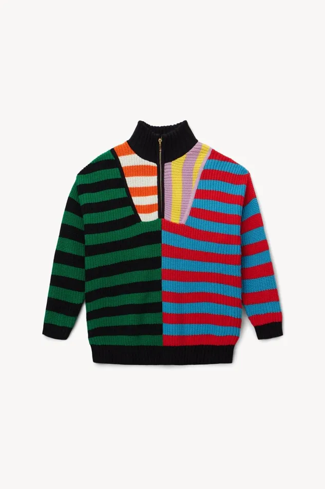STAUD Sweaters Women STAUD HAMPTON SWEATER CABANA STRIPE MULTI STAUD Sweaters Women STAUD HAMPTON SWEATER CABANA STRIPE MULTI