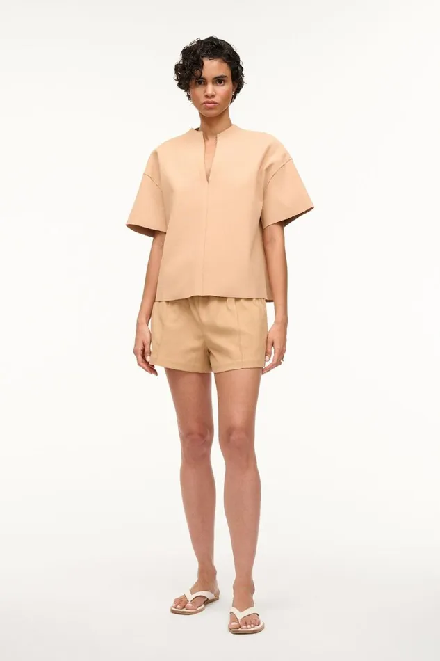 STAUD Tops Women STAUD AMIGONI TOP FAWN STAUD Tops Women STAUD AMIGONI TOP FAWN