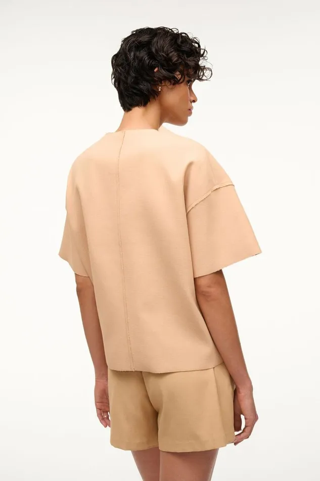 STAUD Tops Women STAUD AMIGONI TOP FAWN STAUD Tops Women STAUD AMIGONI TOP FAWN