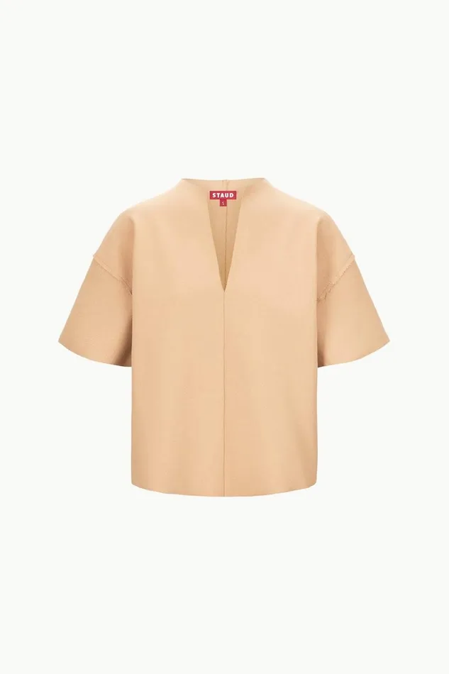 STAUD Tops Women STAUD AMIGONI TOP FAWN STAUD Tops Women STAUD AMIGONI TOP FAWN