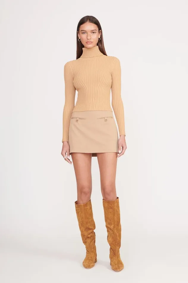 STAUD Tops Women STAUD JACE TOP CAMEL STAUD Tops Women STAUD JACE TOP CAMEL