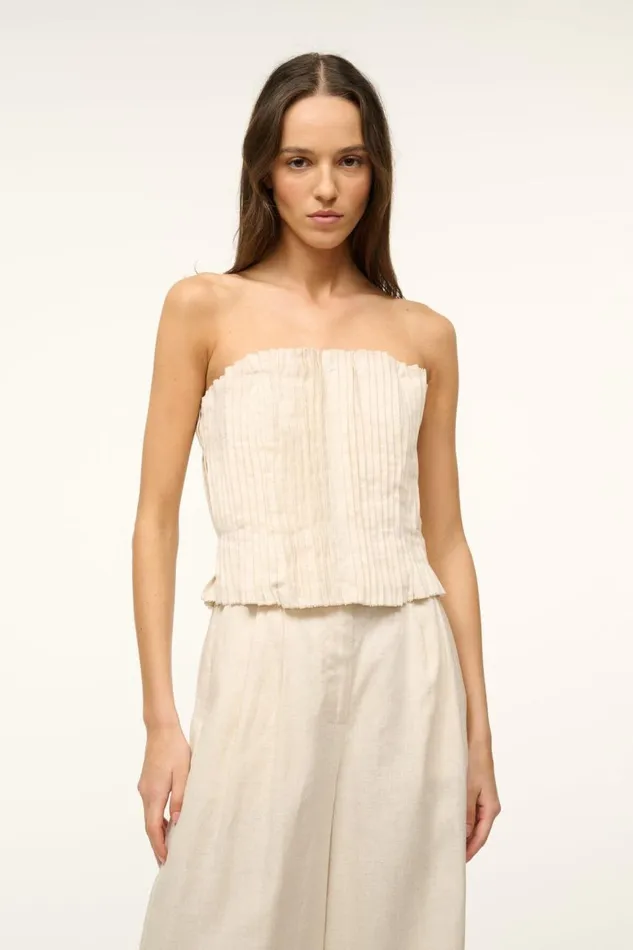 STAUD Tops Women STAUD PARMA TOP NATURAL