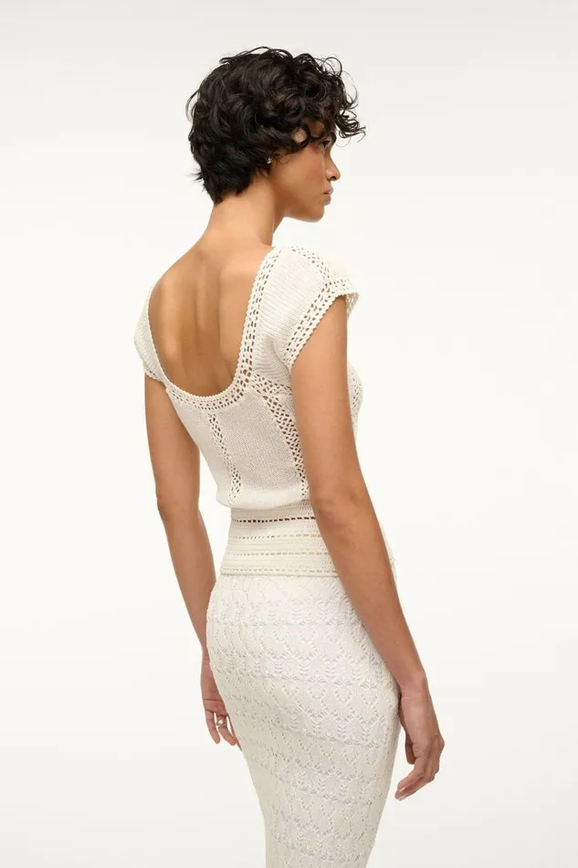 STAUD Tops Women STAUD YARA TOP WHITE STAUD Tops Women STAUD YARA TOP WHITE